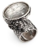 Thumbnail for your product : Saint Laurent Arty Ovale Ring/Silvertone