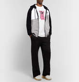 Thumbnail for your product : Nike Logo-Print Fleece-Back Cotton-Blend Jersey Zip-Up Hoodie - Men - Gray