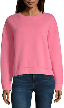 arizona juniors womens crew neck long sleeve sweatshirt