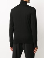 Thumbnail for your product : Dolce & Gabbana Embroidered Crest Knit Turtleneck