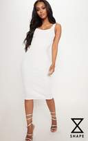Thumbnail for your product : PrettyLittleThing Shape Mocha Ribbed Bandage Scoop Neck Midaxi Dress