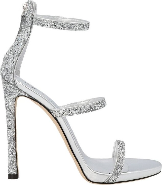 Giuseppe Zanotti Women's Silver Sandals on Sale | ShopStyle