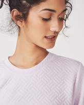 Thumbnail for your product : Textured Split Back Crew Sweater