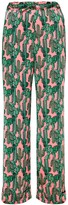 Thumbnail for your product : Phoebe Grace Hettie Straight Leg Turn-up Trouser in Pink Cactus Print