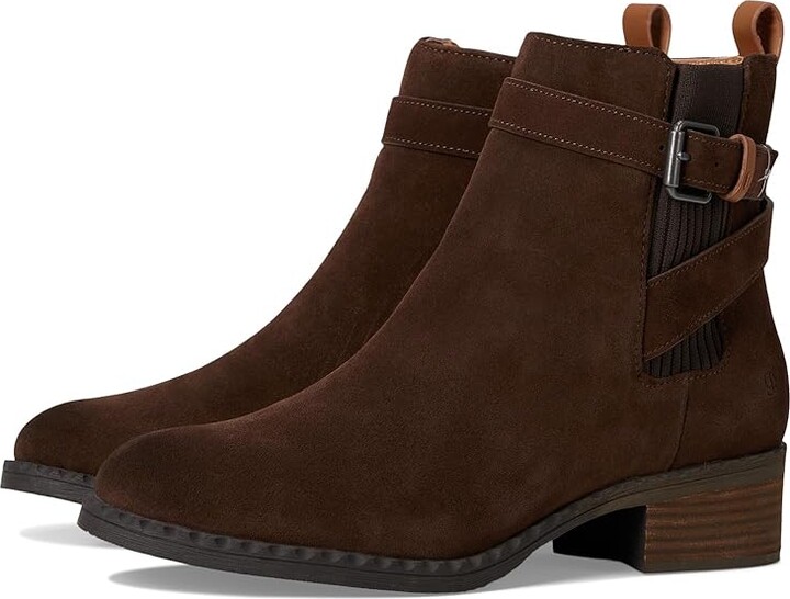 Gentle Souls by Kenneth Cole Bolton Women's Boots Chocolate Suede : 9 M, Leather