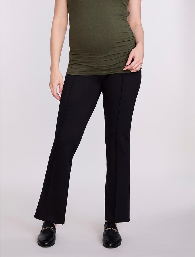 Motherhood Maternity Women's Secret Fit Over the Belly Full Length Ponte Pant