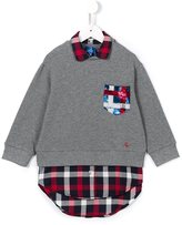 Thumbnail for your product : Fay Kids - shirt hem sweatshirt - kids - Cotton/Polyester/Spandex/Elastane - 8 yrs