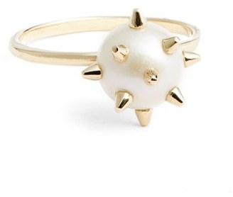 Nektar de Stagni Women's 'New Classics' Spike Cultured Pearl Ring