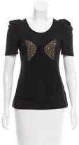 Thumbnail for your product : Maje Bow-Accented Short Sleeve Top