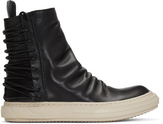 D.gnak By Kang.d Black Lace-up Back High-top Sneakers