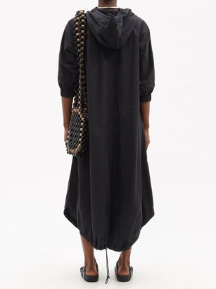 Birkenstock X Toogood The Forager Hooded Cotton-poplin Dress - Black