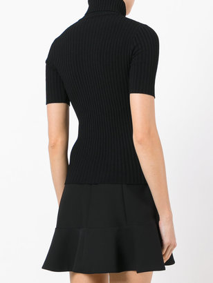 Valentino panther instarsia knitted top