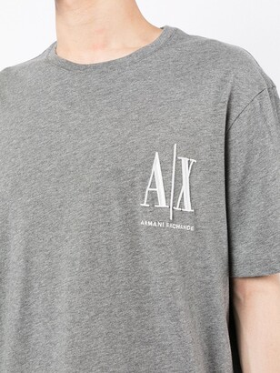 Armani Exchange monogram-print cotton T-shirt