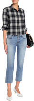 Thumbnail for your product : Current/Elliott The Cropped Straight Faded Mid-rise Straight-leg Jeans