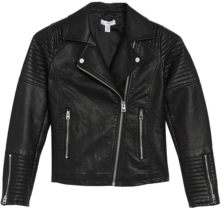 topshop vegan leather jacket