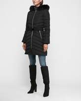 Thumbnail for your product : Express Long Belted Puffer Coat