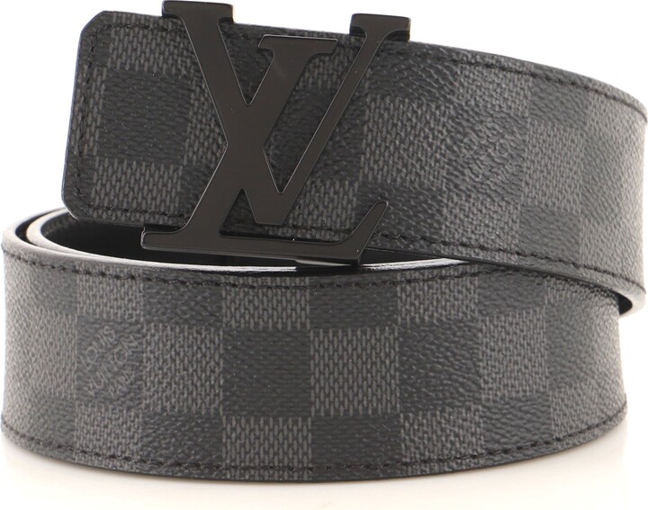 Louis Vuitton Initiales Belt Damier Graphite Wide 85 - ShopStyle