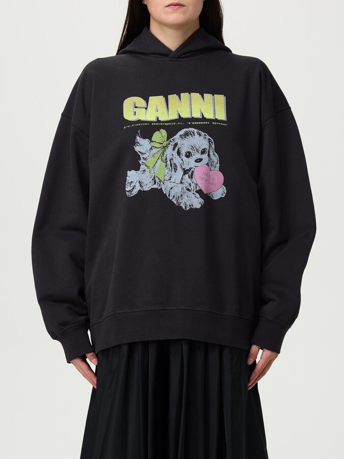 Ganni Sweatshirt Woman color Grey