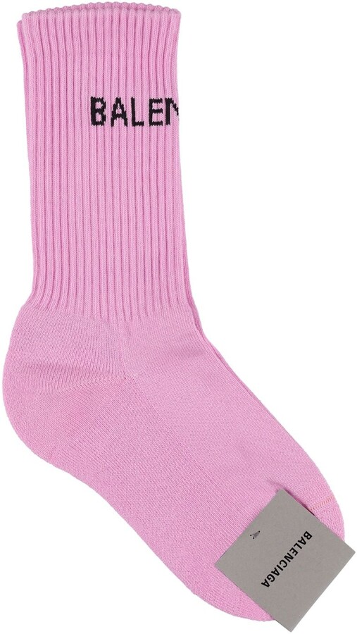 Balenciaga Women's Pink Socks with Cash Back | ShopStyle