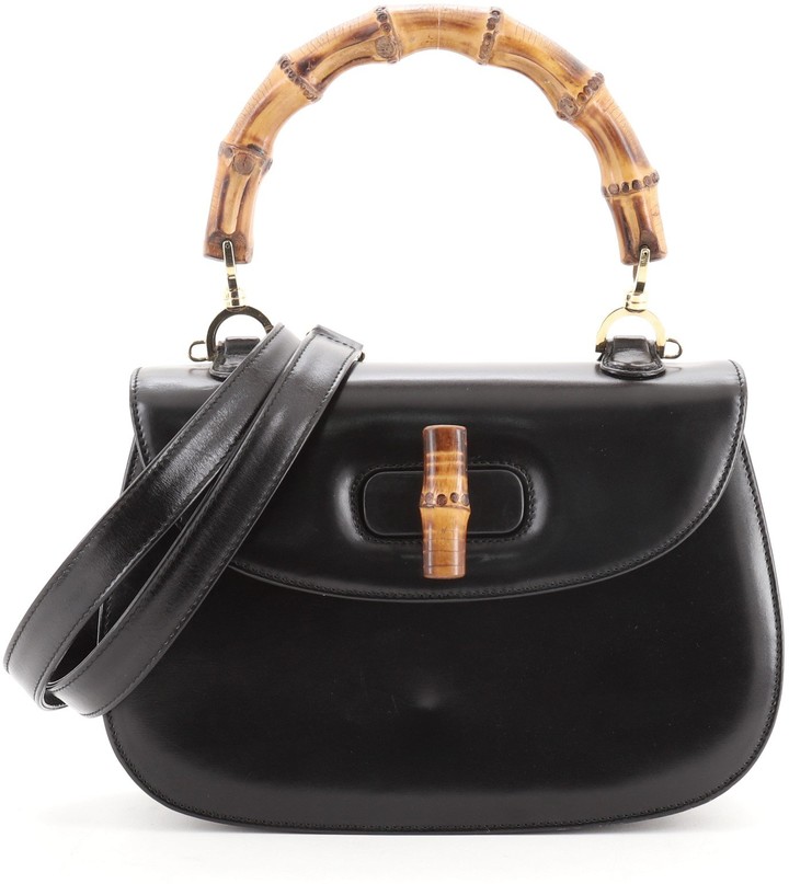 gucci wooden handle bag