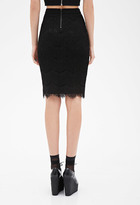 Thumbnail for your product : Forever 21 Scallop Lace Pencil Skirt