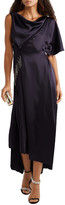 Thumbnail for your product : Christopher Kane Asymmetric Crystal-embellished Satin Gown