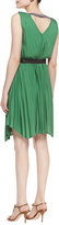 Thumbnail for your product : Halston Sleeveless Pleated Dress, Loden