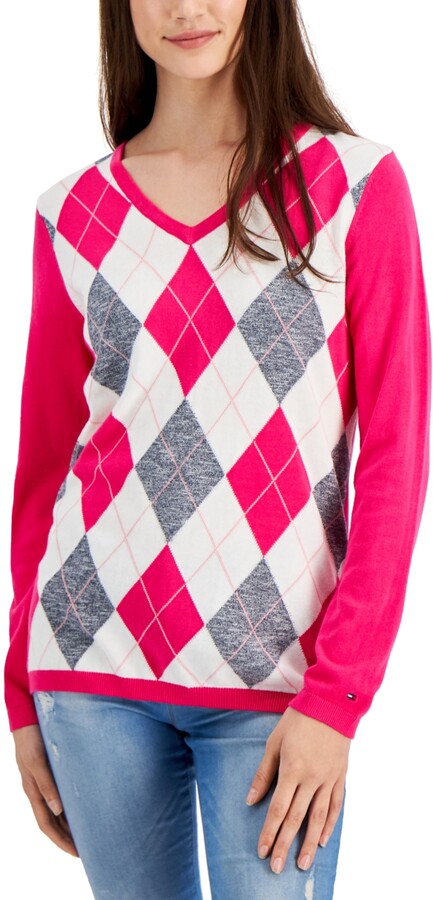 argyle sweater womens