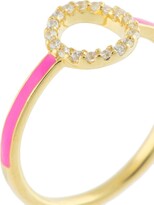 Thumbnail for your product : Eshvi Embellished Circle Ring