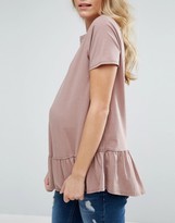 Thumbnail for your product : ASOS Maternity Ruffle Hem T-Shirt