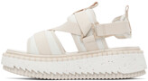 Thumbnail for your product : Chloé White & Off-White Lilli Sandals