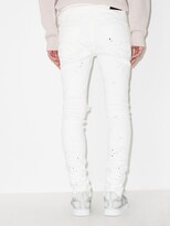 Thumbnail for your product : Purple Brand Paint Splatter-Print Skinny-Cut Jeans
