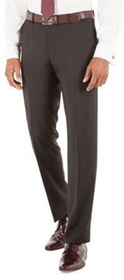 Jeff Banks Stvdio by Plain black plain front tailored fit luxury suit trouser