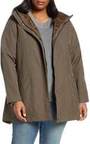 Thumbnail for your product : Kristen Blake Soft Shell Water-Repellent Hooded Jacket (Plus Size)
