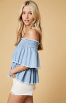 Thumbnail for your product : Somedays Lovin Serene Skies Chambray Top