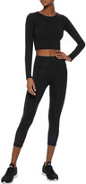 Thumbnail for your product : Iris & Ink Angelique Cropped Cutout Stretch-jersey Top