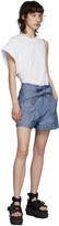 Thumbnail for your product : 3.1 Phillip Lim Blue Chambray Front Tie Shorts