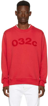 032c Red Believer Logo Sweatshirt