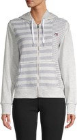 Thumbnail for your product : Tommy Hilfiger Striped Cotton-Blend Hoodie