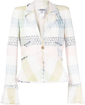 Tweed jacket Chanel White size 46 IT in Tweed - 19770950