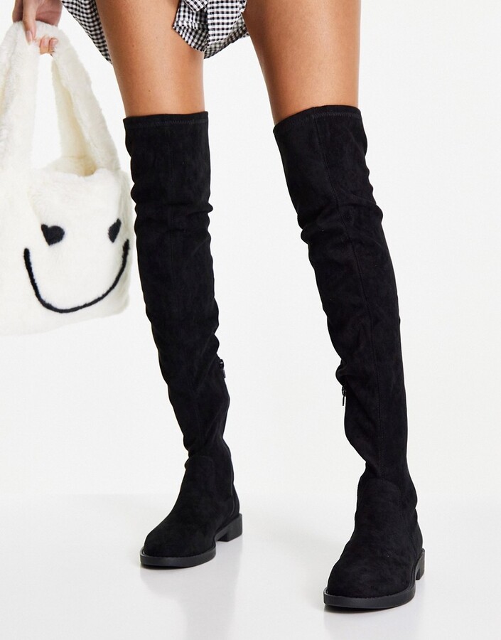 flat over the knee boot