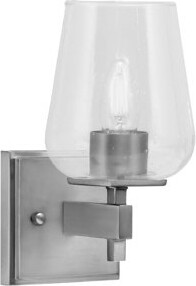 Headland Wall Sconce Shown With 5" Clear Bubble Glass
