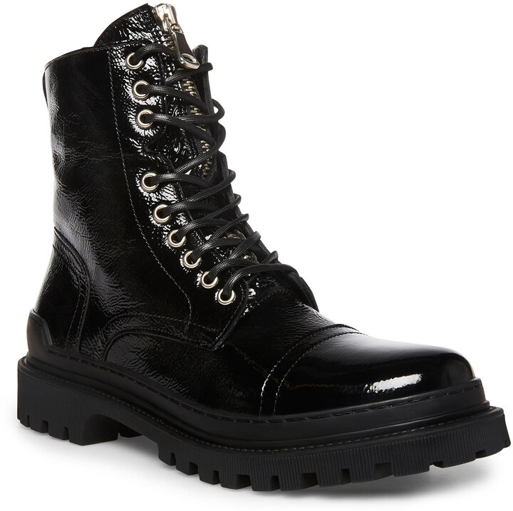 fleece lined combat boots