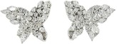Thumbnail for your product : YEPREM 18kt White Gold Diamond Butterfly Earrings