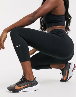Nike Training one tight crop in black