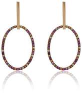 Thumbnail for your product : Ileana Makri 18k yellow gold diamond hoop earrings