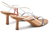 Thumbnail for your product : The Row Bare Mid-heel Leather Sandals - White Blue