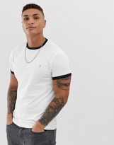 Thumbnail for your product : Farah Groves slim fit ringer t-shirt in white