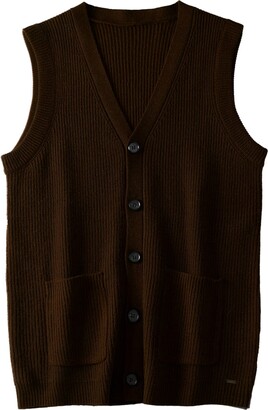 Zhili Men's Sweater Vest V-Neck Sleeveless Knitted Cardigan DXL Big and  Tall Vest - ShopStyle