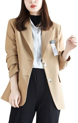 khaki fitted jacket